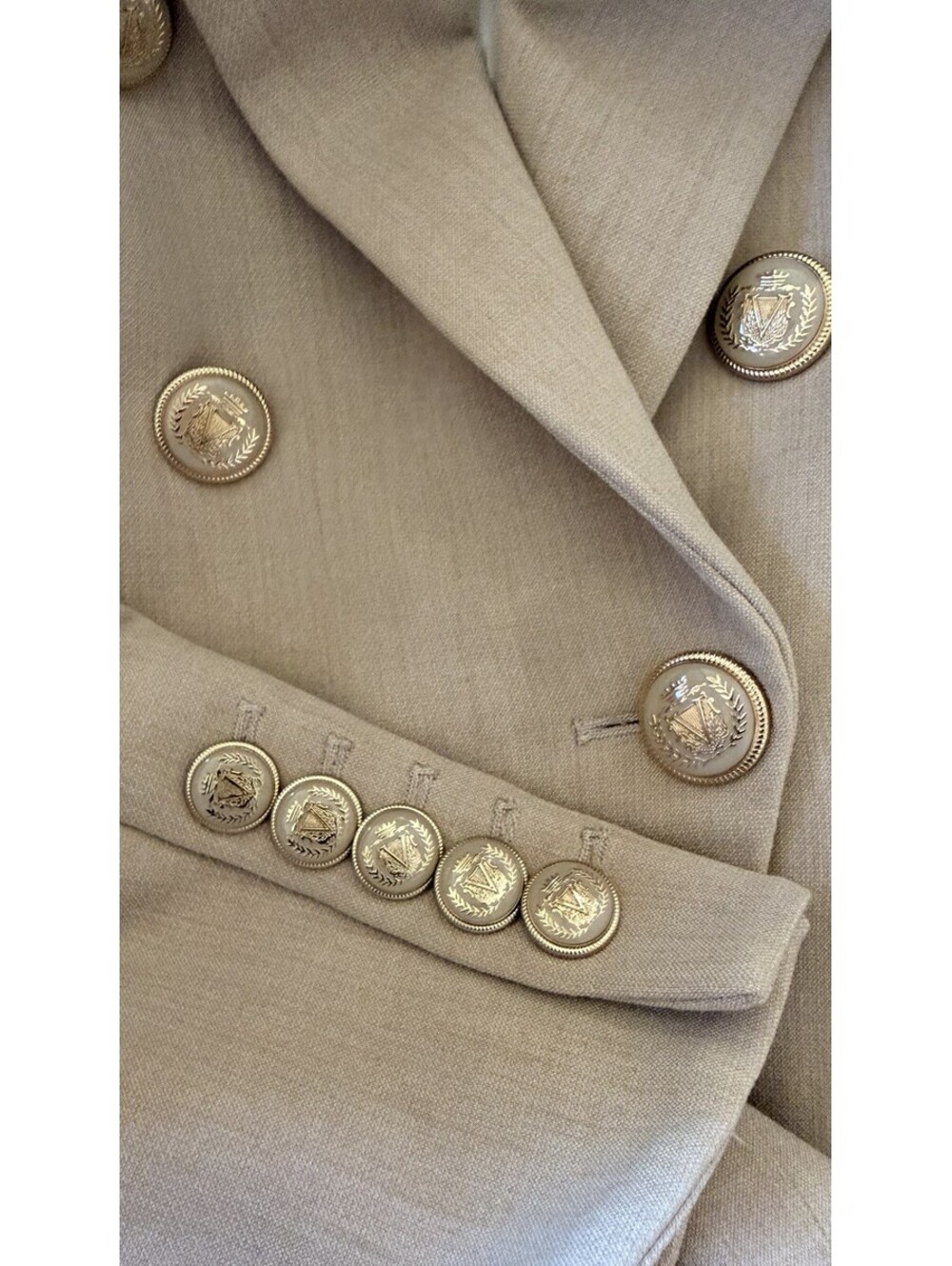 New Veronica Beard Miller Dickey Jacket In Heathered Sand Size 2 $798 - Picture 10 of 13